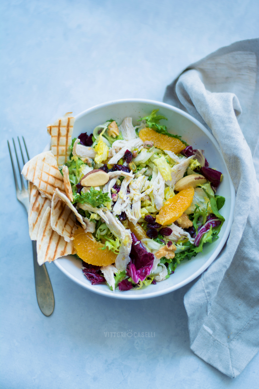 Insalata di pollo e arance allo zenzero