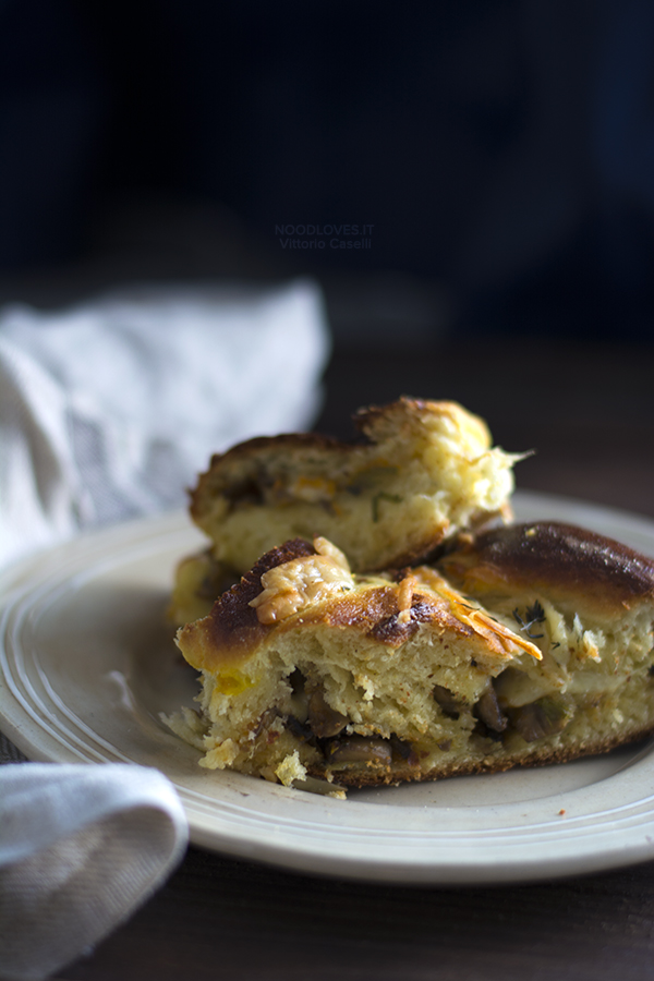 Brioche rustica alle verdure e formaggio