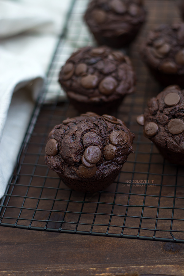 Muffins al doppio cioccolato