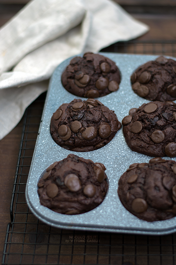 Muffins al doppio cioccolato golosi