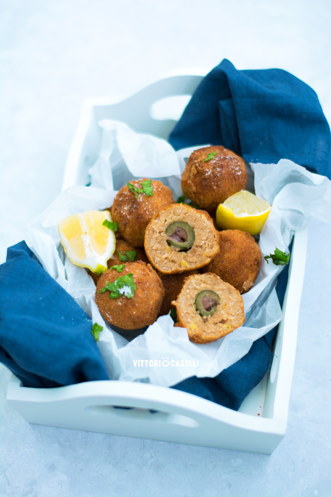Olive ripiene crocchette di tonno